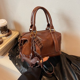 M25445 Black Ostrich 23x12x4cm High Quality Bags